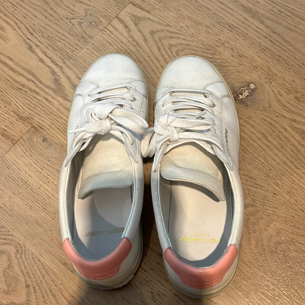 Saint Laurent Andy Sneakers Canvas Pink - Picture 5 of 7
